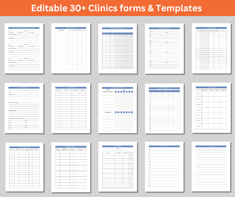 Clinic Software with Patient Forms and Documentation Templates