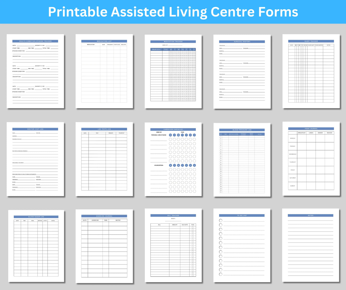 Senior Care & Assisted Living Centre Forms and Management App