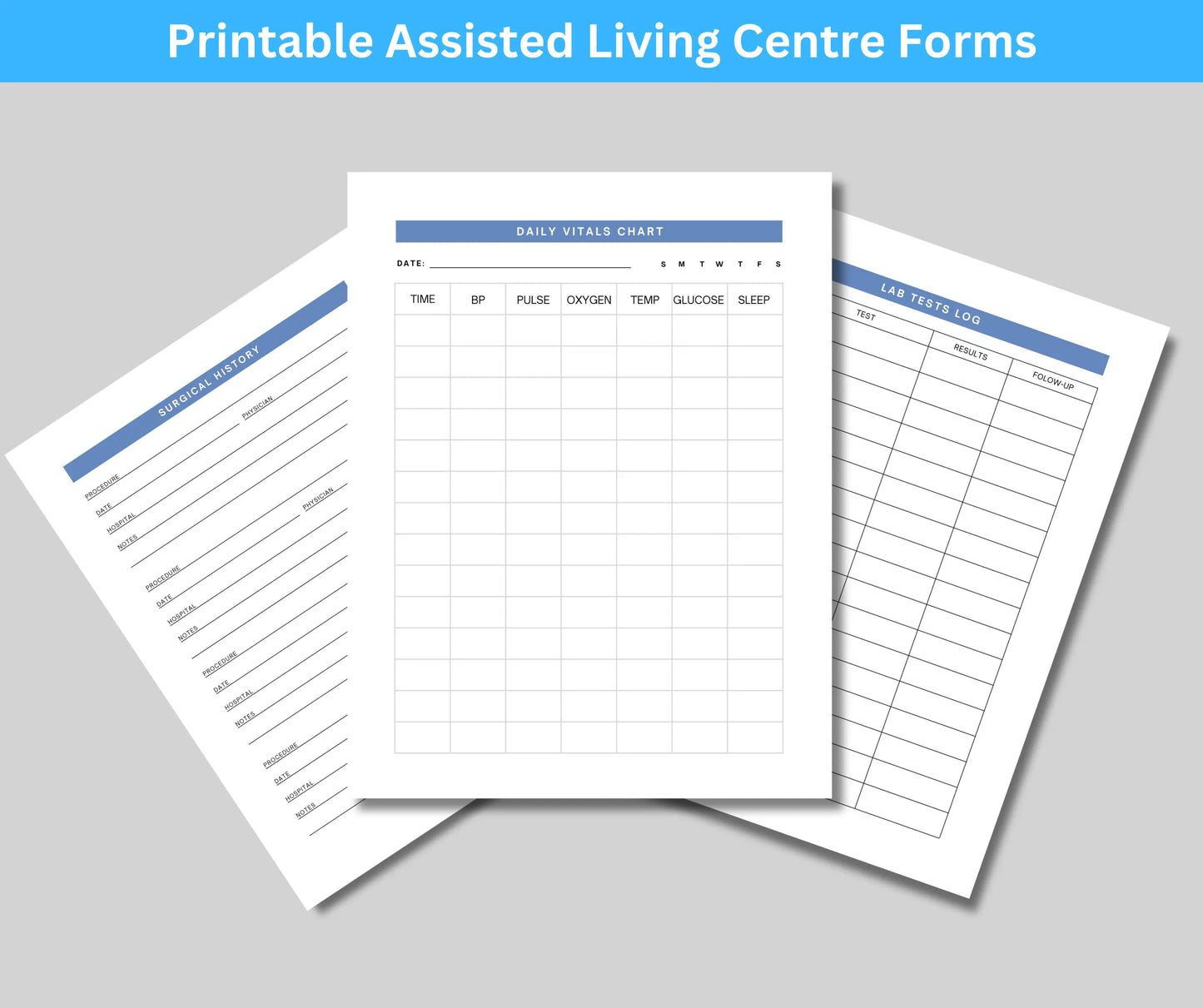 Senior Care & Assisted Living Centre Forms and Management App