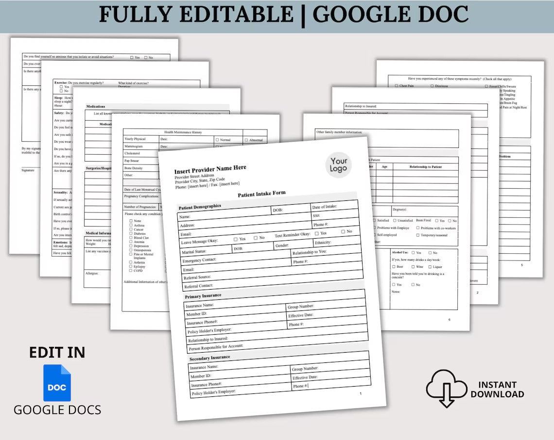 Clinic Software with Patient Forms and Documentation Templates