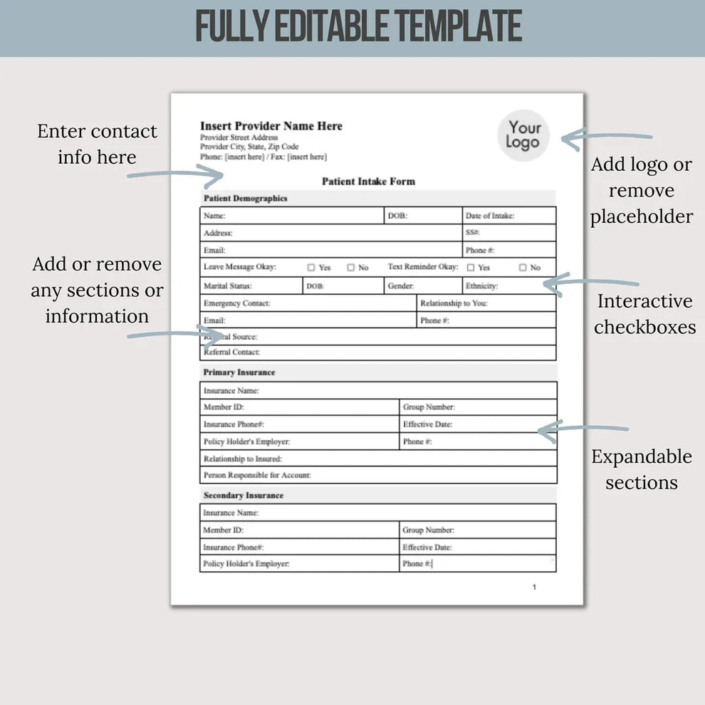 Clinic Software with Patient Forms and Documentation Templates