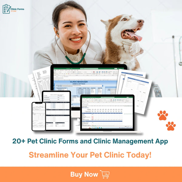 Streamline Your Pet Clinic Operations – 20+ Ready-to-Use Forms & Management App