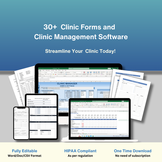 Streamline Your Clinic! 30+Clinic Forms & Clinic Management Software
