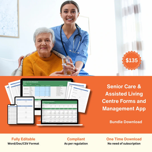 Senior Care & Assisted Living Centre Forms and Management App