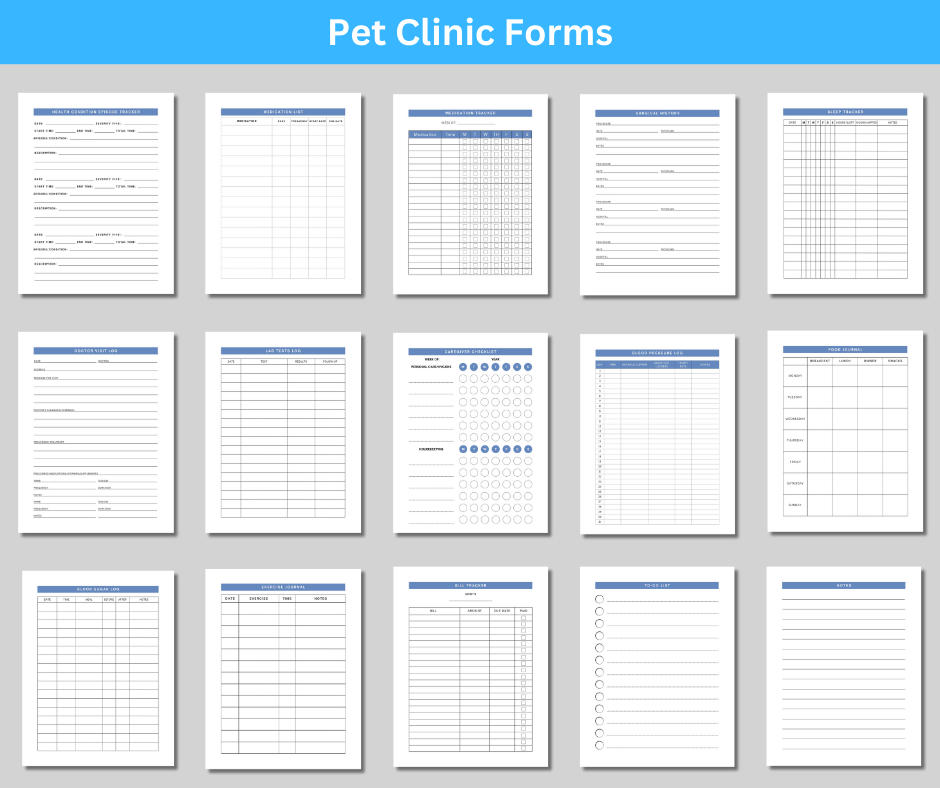 Pet Clinic forms 