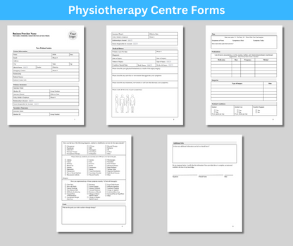 Physiotherapy and Chiropractic Forms with Centre Management App