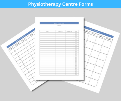 Physiotherapy and Chiropractic Forms with Centre Management App