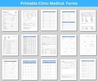 Editable and printable clinic forms all inclusive