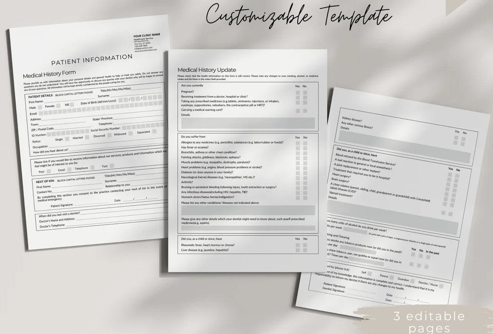 Clinic Software with Patient Forms and Documentation Templates